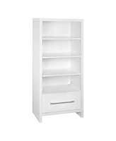 ClosetMaid 165100 Decorative Media Storage Tower Bookcase with Drawer, White