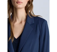 Kenneth Cole Women's Athletic Stretch One-Button Blazer