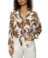 Sanctuary Women's Lover Printed Tie Shirt