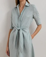 Lauren Ralph Women's Linen Shirtdress, Regular & Petite