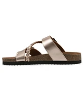 White Mountain Women's Hammy Round Toe Flat Sandals