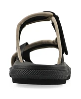 White Mountain Women's Basket Round Toe Flat Sandals