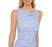 Adrianna Papell Women's Metallic Stretch Jacquard Dress