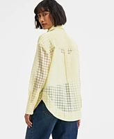 On 34th Women's Floral-Burnout Relaxed Blouse, Exclusively at Macy's