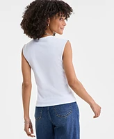 On 34th Women's Knit Scoop-Neck Raglan-Cap-Sleeve Top, Exclusively at Macy's