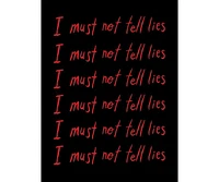 Harry Potter I Must Not Tell Lies Repeated Text Men's Black T-shirt-3XL