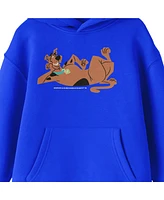 Scooby-Doo Boys Scooby Doo Chilling Youth Royal Blue Graphic Hoodie-xl