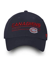 Fanatics Men's Navy Montreal Canadiens Team Authentic Pro Rinkside Fundamental Adjustable Hat
