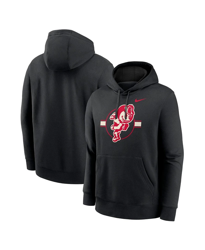 Nike Men's Black Ohio State Buckeyes Hockey Club Fleece Pullover Hoodie