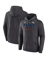 Fanatics Men's Heather Charcoal Denver Broncos 2024 Nfl Playoffs Pullover Hoodie