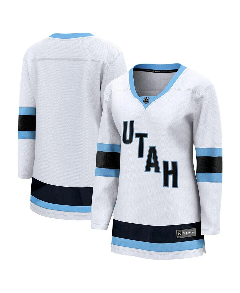 Fanatics Women's White Utah Hockey Club Away Premier Breakaway Jersey