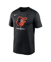 Nike Men's Black Baltimore Orioles 2024 Mlb Postseason Authentic Collection Legend T-Shirt