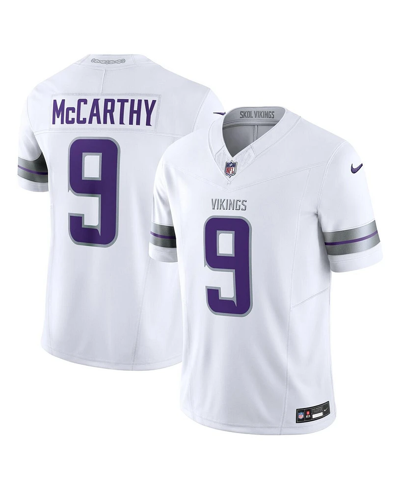 Nike Men's J.j. McCarthy White Minnesota Vikings Vapor F.u.s.e. Limited Jersey