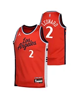 Jordan Big Boys and Girls Kawhi Leonard Red La Clippers Swingman Jersey - Statement Edition