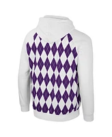 Colosseum Men's White Lsu Tigers The Dealio Raglan Pullover Hoodie