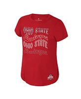 Colosseum Big Boys and Girls Scarlet Ohio State Buckeyes Rogan T-Shirt