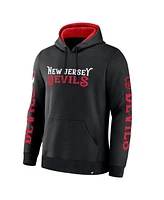 Fanatics Men's Black New Jersey Devils Big City Legacy Fleece Pullover Hoodie