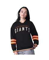 Starter Women's Black San Francisco Giants Wild Card Oversized Pullover Sweatshirt