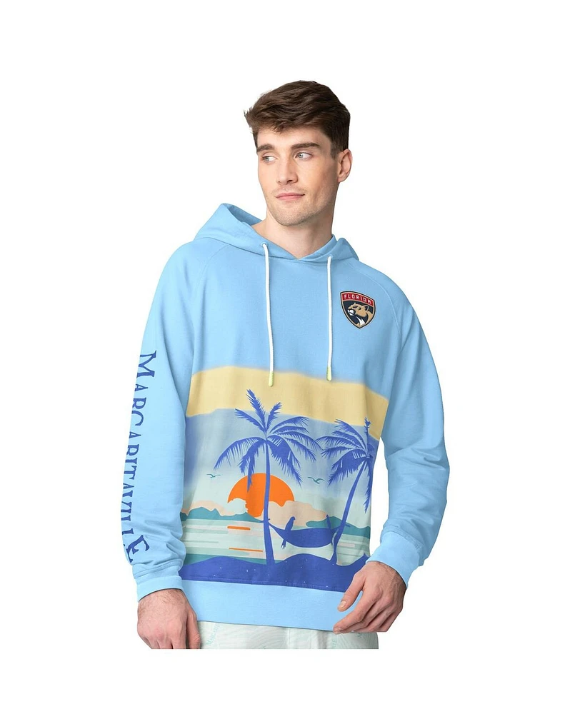 Margaritaville Men's Blue Florida Panthers Island Dream Peached Pullover Hoodie