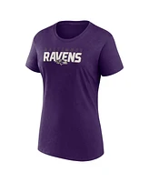 Logo Athletic Women's Purple Baltimore Ravens Lean T-Shirt