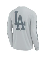 Fanatics Men's Gray Los Angeles Dodgers Elements Strive Long Sleeve T-Shirt