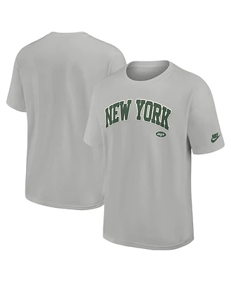 Nike Men's Silver New York Jets Rewind Max90 Statement T-Shirt