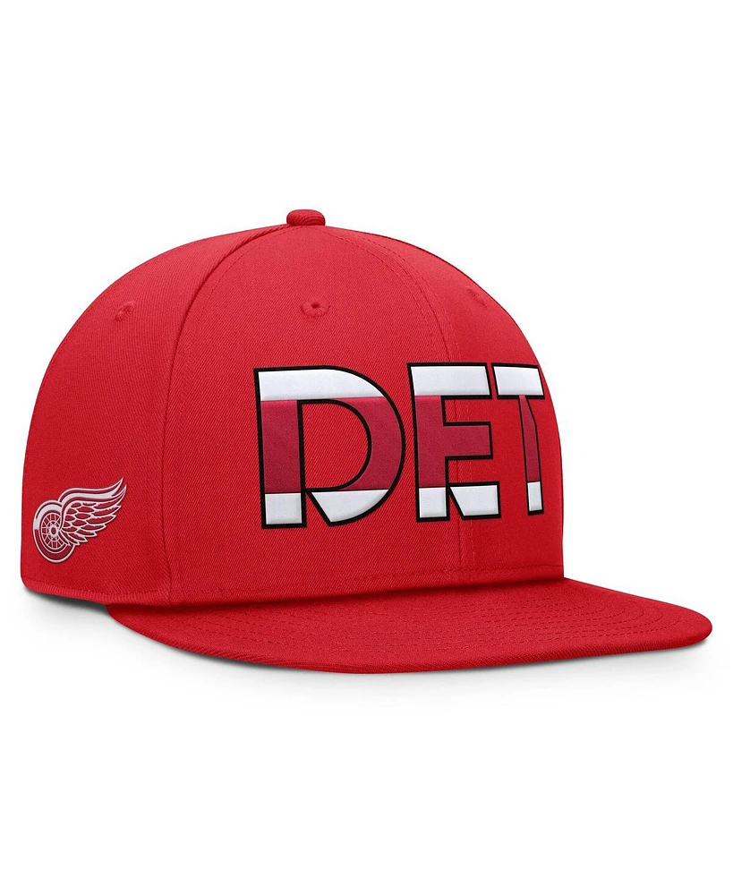 Fanatics Men's Red Detroit Red Wings Authentic Pro Team Rink Snapback Hat