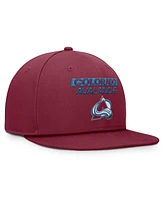 Fanatics Men's Burgundy Colorado Avalanche Authentic Pro Prime Snapback Hat