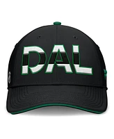 Fanatics Men's Black/Green Dallas Stars Authentic Pro Rink Team Code Flex Hat