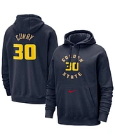 Nike Men's Stephen Curry Navy Golden State Warriors 2024/25 City Edition Name Number Pullover Hoodie