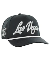 '47 Brand Men's Black Las Vegas Raiders Overhand Hitch Adjustable Hat