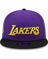 New Era Men's Purple/Black Los Angeles Lakers Jersey Hook Statement Edition 9FIFTY Snapback Hat