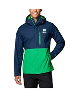 Columbia Men's Navy Notre Dame Fighting Irish Field Bound Omni-Tech Full-Zip Jacket