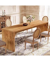 Tribesigns 78-Inch Dining Table for 6-8, Modern Rectangular Dining Room Table, Large Long Kitchen Dining Table with Sturdy Base, Wood Dinner Table for
