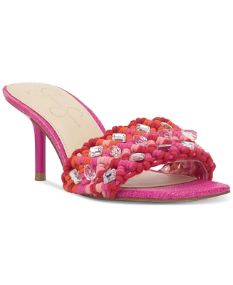 Jessica Simpson Women's Cameleah Embellished Woven Dress Sandals