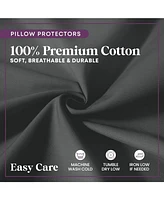 Circles Home 100% Cotton King Pillow Protector with Zipper