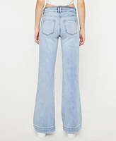 Kancan Women's Holly High Rise Slim Flare Jeans