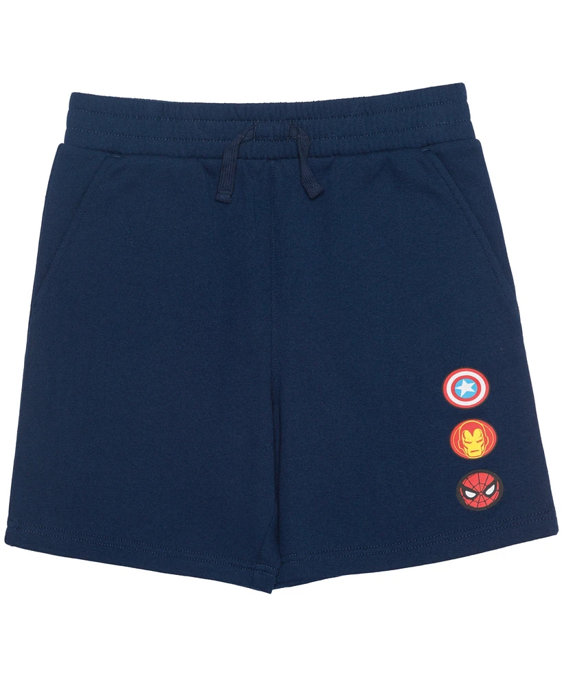 Marvel Little & Big Boys Fleece Shorts