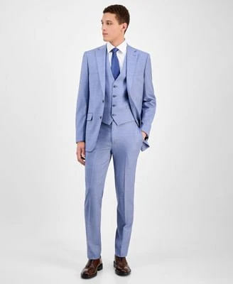 Calvin Klein Mens Slim Fit Wool Blend Stretch Suit Separates
