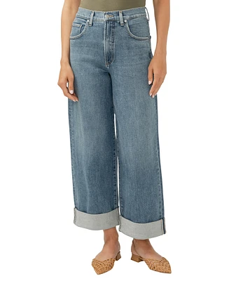 Silver Jeans Co. Women's Be Easy High Rise Cropped Wide Leg