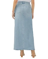 Silver Jeans Co. Women's Side Split Denim Maxi Skirt