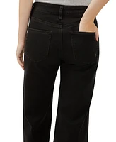 Silver Jeans Co. Women's Suki Mid Rise Curvy Fit Wide Leg