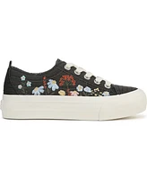 Blowfish Malibu Women's Sadie-Sun Embroidered Lace Up Platform Sneakers