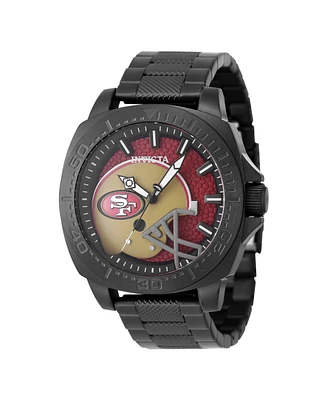Invicta Men's 47870 Nfl San Francisco 49ers Quartz 3 Hand Black, Red Dial Watch