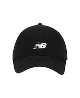 New Balance Adult Unisex Black 6 Panel Adjustable Classic Twill Casual Hat