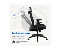 FlexiSpot C4B Ergonomic Mesh High-Back Office Chair, Black