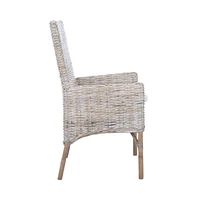 Nancy Rattan Accent Chair W/ Cushion