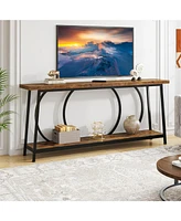 Tribesigns 70.9-Inch Console Table with Storage, Extra Long Entryway Table, Rustic Behind Couch Table, Industrial Sofa Table, Hallway Table Entry Way