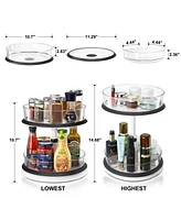 Sorbus 2-Tier Clear Lazy Susan Turntable Organizer