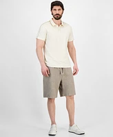 Guess Men's Quattro Crest Short Sleeve Polo Shirt